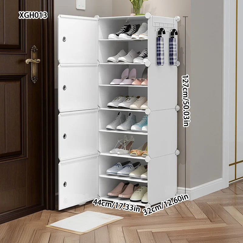 Shoe Rack Simple Home Entrance Indoor Good-Looking Storage Dustproof Dormitory Bedroom Rental House Plastic Shoe Cabinet - Uknowucme