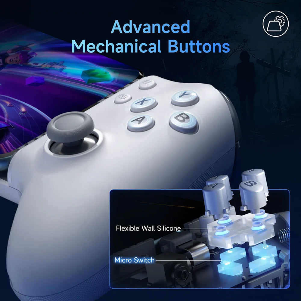 EasySMX M15 Mobile Phone Controller Type C Hall Mechanical Gamepad for iPhone 15 Android Phone Cloud Gaming Xbox Game Pass - Uknowucme