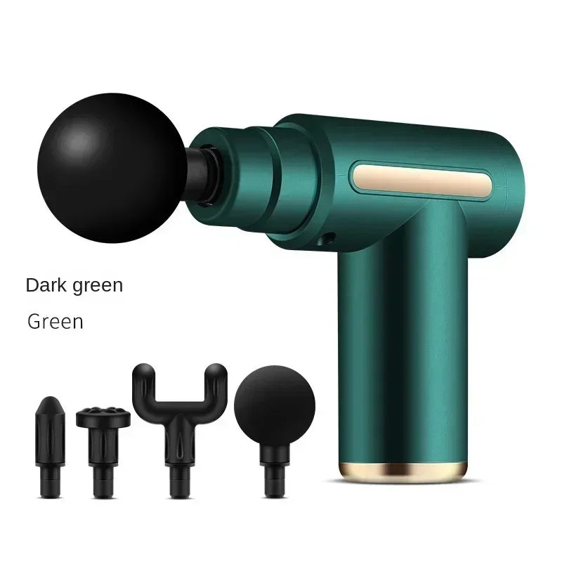 USB Mini Massage Gun Fascia Machine Muscle Relaxation Vibrating Gun Rod Massage Fitness Equipment Neck Grab Fascia Gun - Uknowucme
