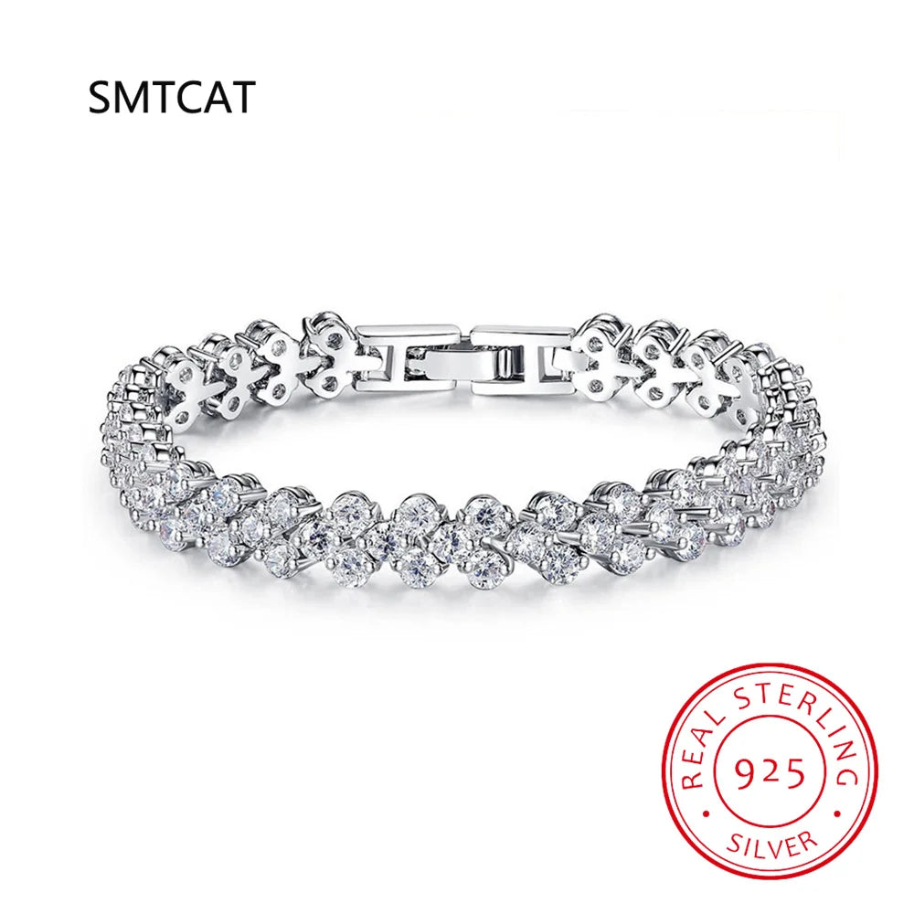 Fine Jewelry VVS1 D Color Moissanite Cuban Chain Bracelet For Men Luxury S925 Silver Bracelet For Men Hip Hop Jewelry - Uknowucme