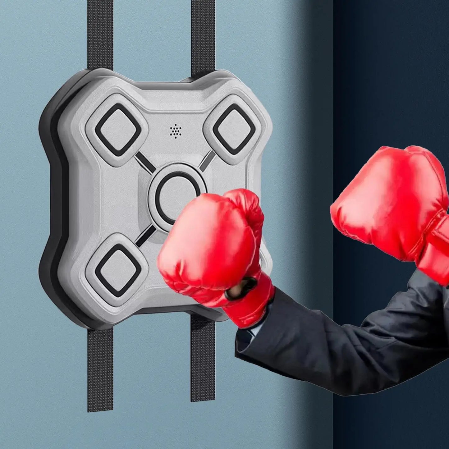 Music Boxing Machine Practice Music Boxing Pads Workout Exercise Sandbag Game USB Rechargeable Fitness Equipment with LED Lights - Uknowucme