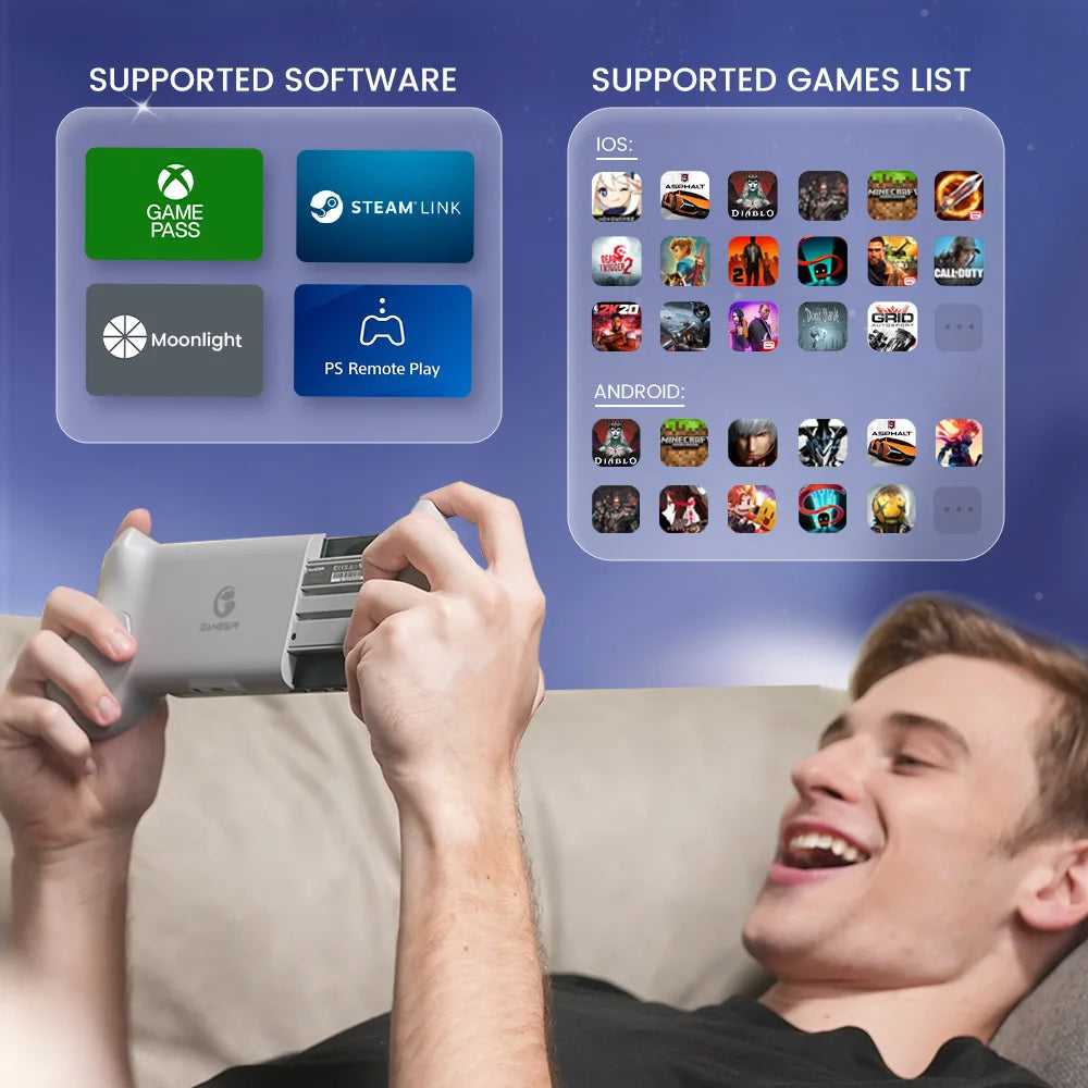 GameSir G8 Galileo Cellphone Gamepad Game Controller with Hall Effect Joystick for iPhone 15 Android Mobile Phone Cloud Gaming - Uknowucme