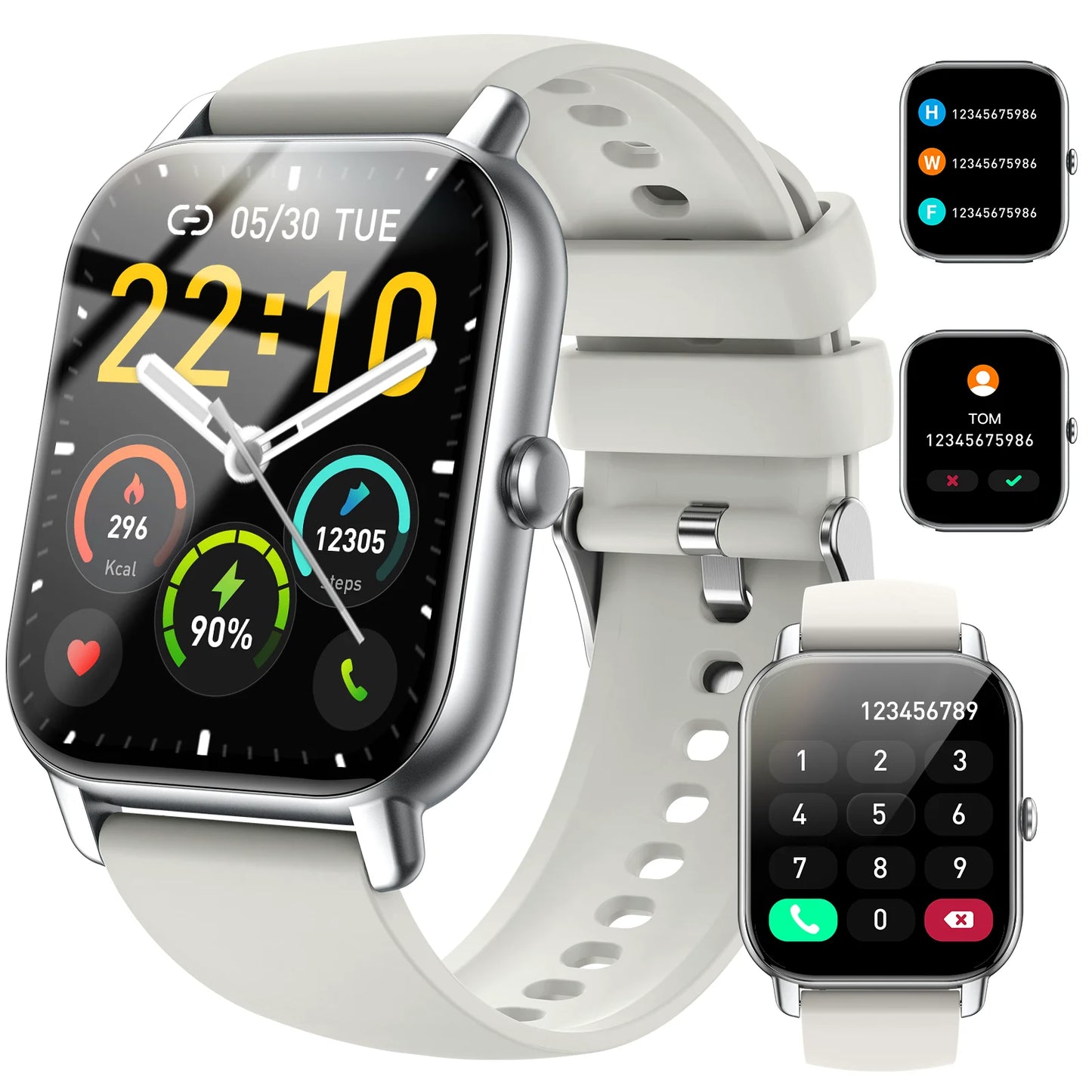 Jxrev Smart Watch, 1.85" Sports Watch for IP68 Waterproof, 110+ Sport Modes, Fitness Activity Tracker, Ultra Thin Watch. - Uknowucme