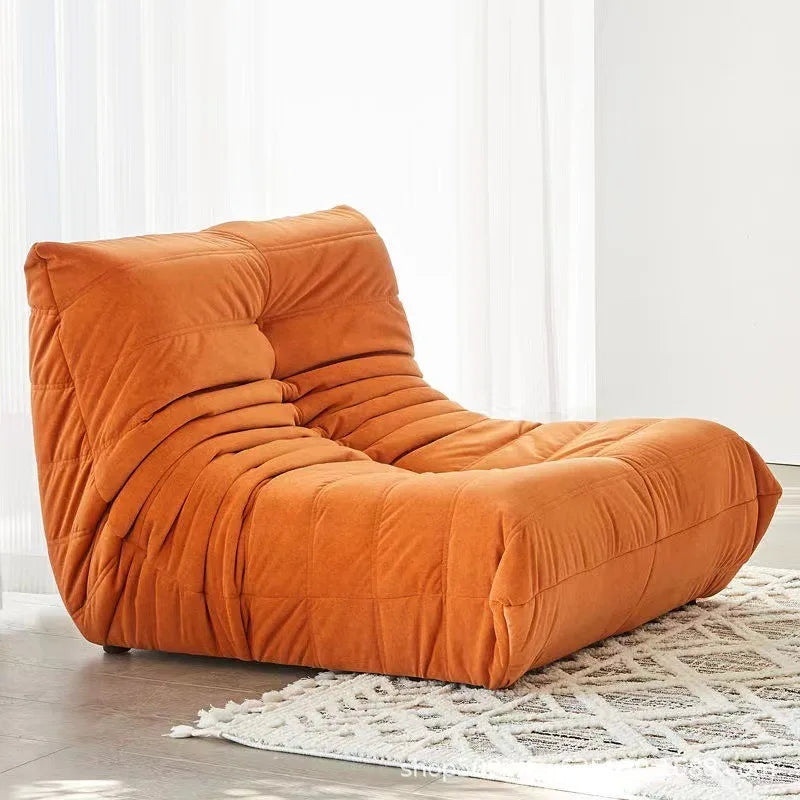 Caterpillar Pure Sponge Lazy Sofa, Modern Simple Living Room Home Sofa, Fabric Casual Lying Fabric Sofa Customizable - Uknowucme