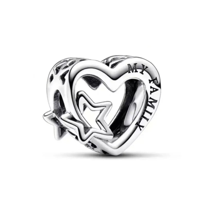 2025 New Hot Selling 925 Silver Heart Shaped Bead Bracelet Suitable for European Women's Exquisite Charm Jewelry - Uknowucme