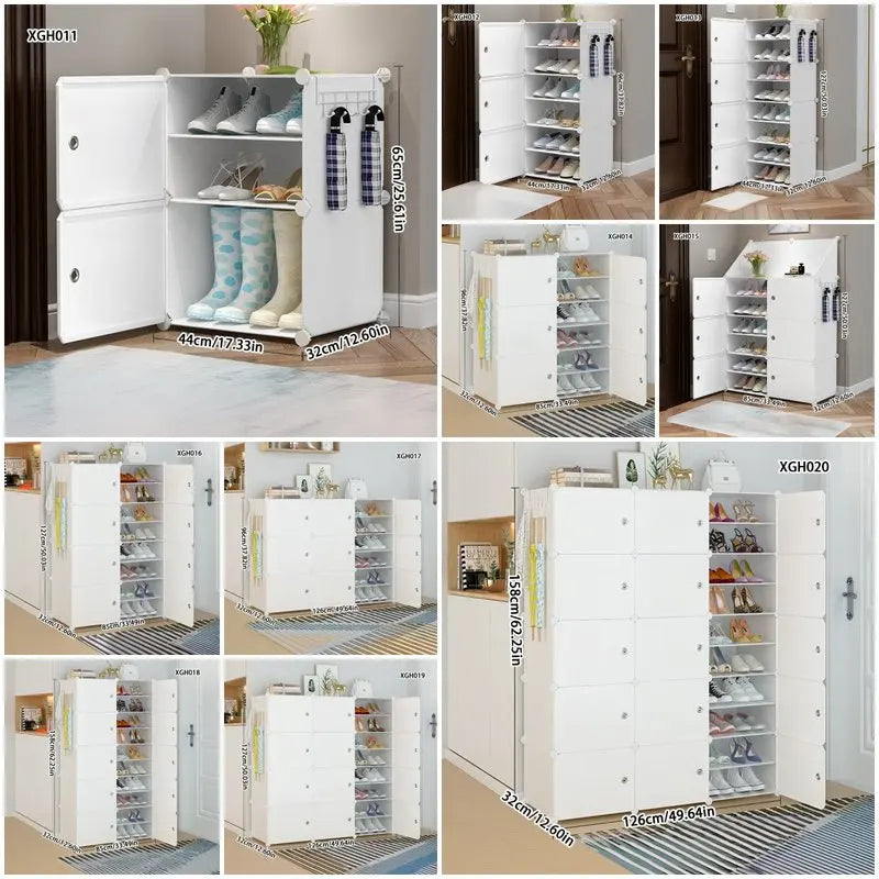 Shoe Rack Simple Home Entrance Indoor Good-Looking Storage Dustproof Dormitory Bedroom Rental House Plastic Shoe Cabinet - Uknowucme