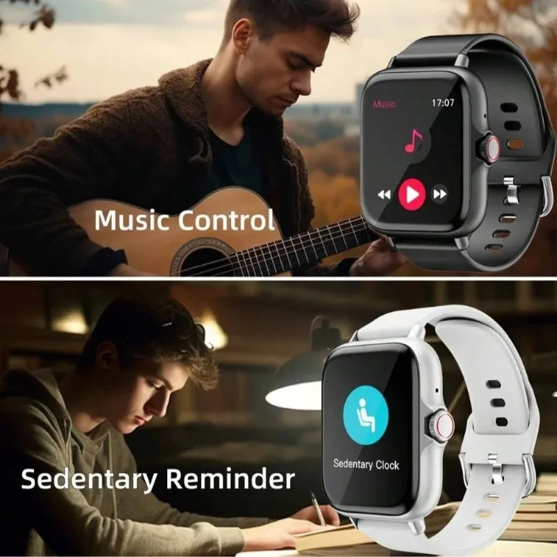 Smartwatch with Rotating Button and Bluetooth Response, Suitable for Men, Women, Fitness and Sports - Uknowucme