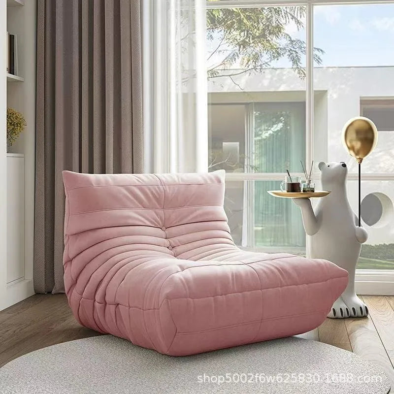 Caterpillar Pure Sponge Lazy Sofa, Modern Simple Living Room Home Sofa, Fabric Casual Lying Fabric Sofa Customizable - Uknowucme
