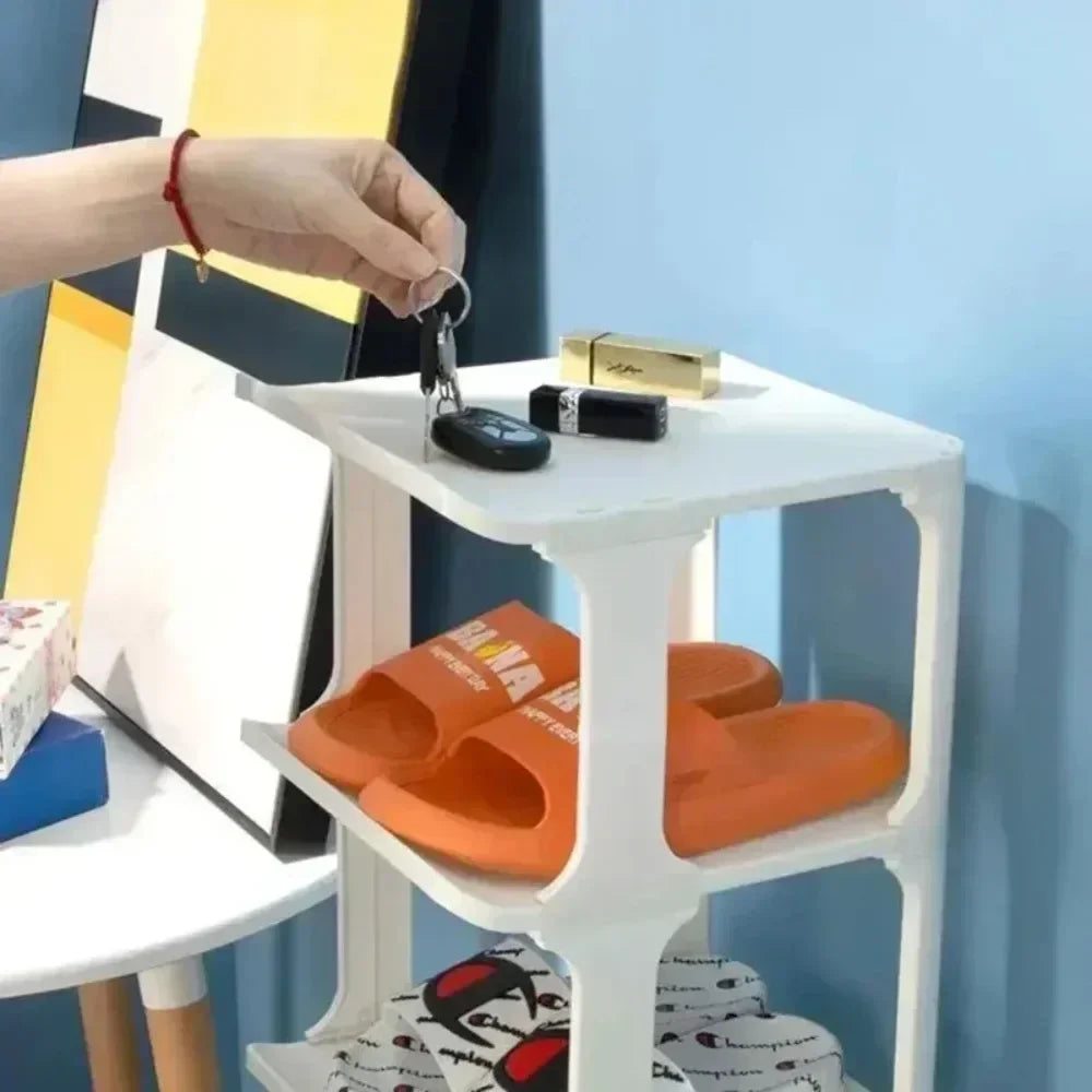 Shoes Organizer Shoe Racks Space-saving Wall Corner Stackable Narrow Shoes Storage Rack Storage Cabinet Shoe Shelves Furniture - Uknowucme