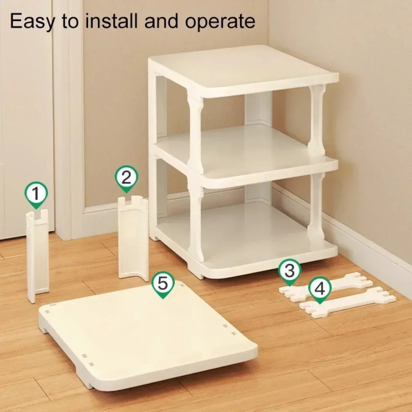 Shoes Organizer Shoe Racks Space-saving Wall Corner Stackable Narrow Shoes Storage Rack Storage Cabinet Shoe Shelves Furniture - Uknowucme