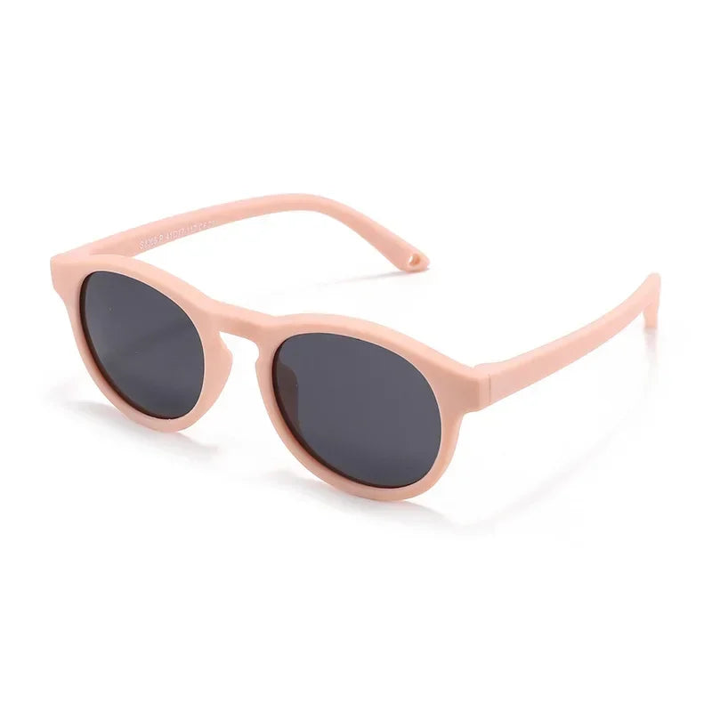 Fashion Baby's First Sunglasses with Strap Round Flexible UV400 Polarized Infant Sunglasses for Ages 0-3 Years - Uknowucme