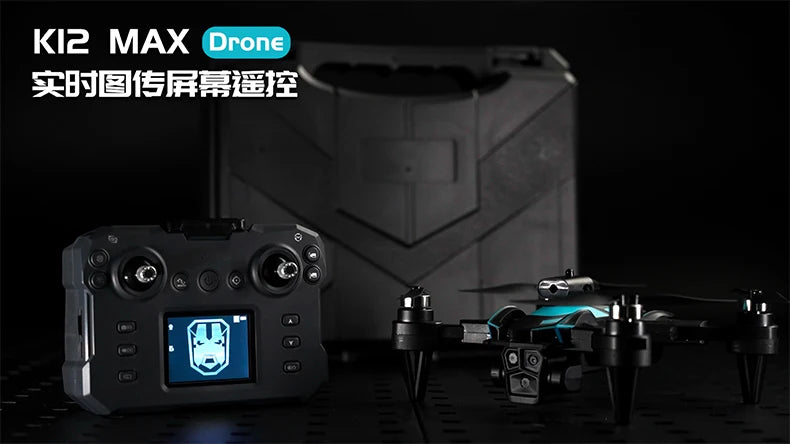 Drone New Upgrade with Screen Remote Control K12 MAX 8K HD Mini Dron Obstacle Avoidance Brushless Aerial UAV FPV Quadcopter Toys