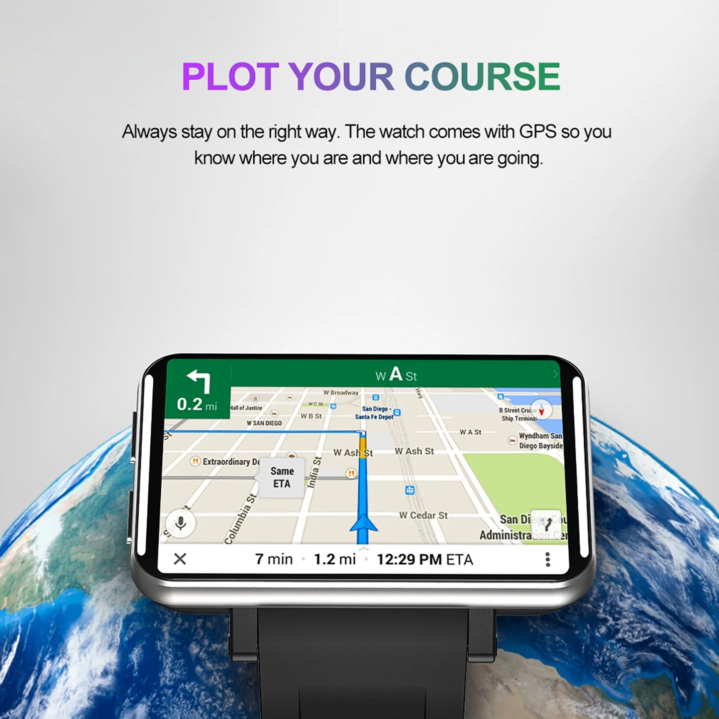 DM100 4G Smart Watch Phone Sports WiFi GPS Smartwatch Touch Screen Music Player Phone Call 5MP Camera Support Nano SIM Card - Uknowucme