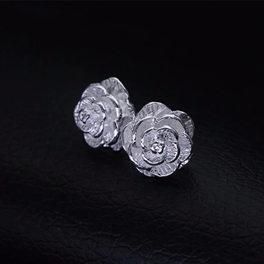 Fine 925 Sterling Silver Charms Necklace Earring Bangle Jewelry for Lady Girl Women Retro Set Wedding Gift TRENDY - Uknowucme