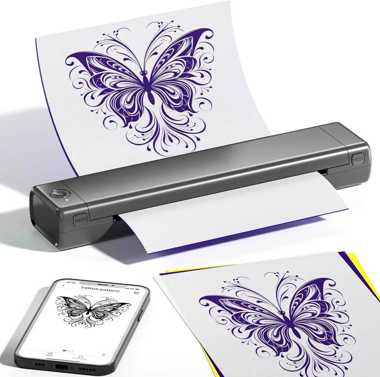 M08F Wireless Tattoo Thermal Printer Portable Transfer Machine USB Interface Type Profession Thermal Copier Printer - Uknowucme