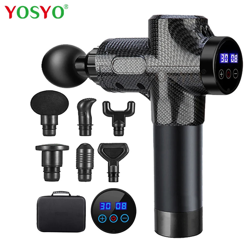 Professional Fascial Massage Gun Sport Relaxation Fitness EMS Muscle Stimulator Handheld Massager - Uknowucme