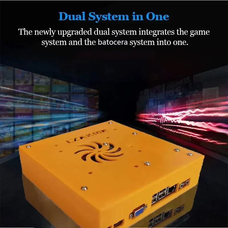 LZAKMR M8 Plug and Play Retro 1037U Game Console 500G HDD 70000+Games For Wii PS2 N64 PSP GameCube N64 Wireless handle - Uknowucme