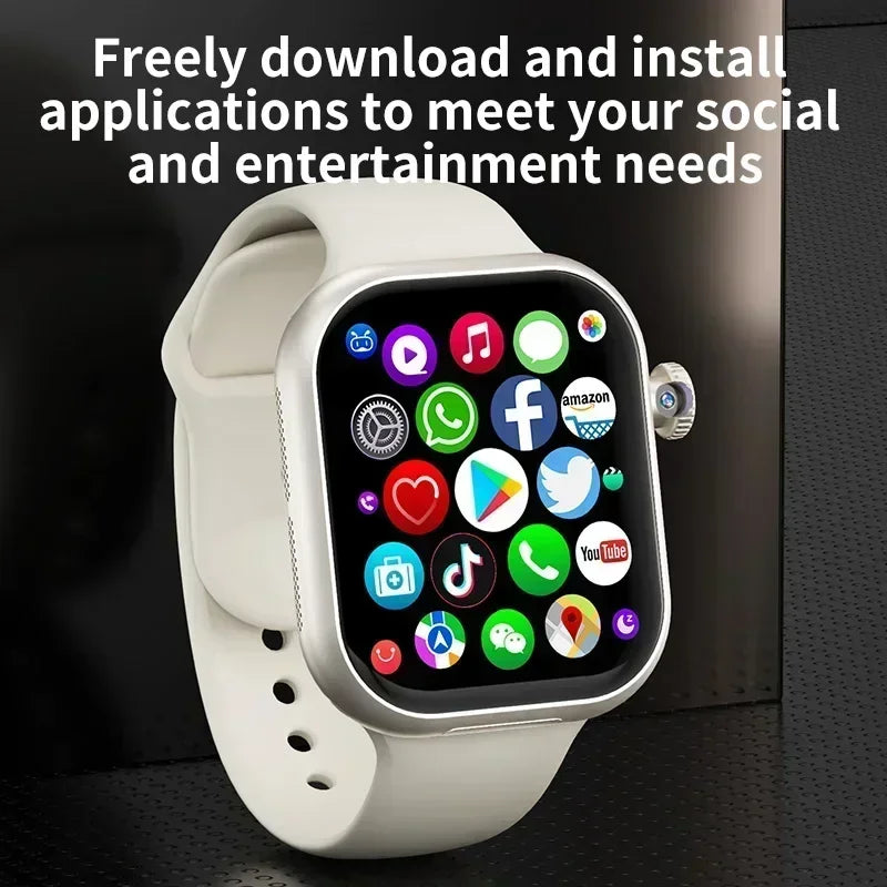 The smartwatch is equipped with an 8-megapixel rotating camera, 5G Android VP29, 256GB storage, Sim card, GPS and WIFI - Uknowucme