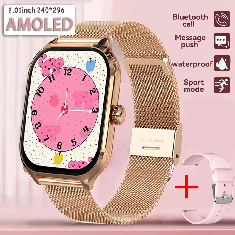 New Smart Watch For Android iOS 2.01" Smartwatch Answer Make Call Waterproof Sports Fitness Tracker Heart Rate Sleep Monitoring
