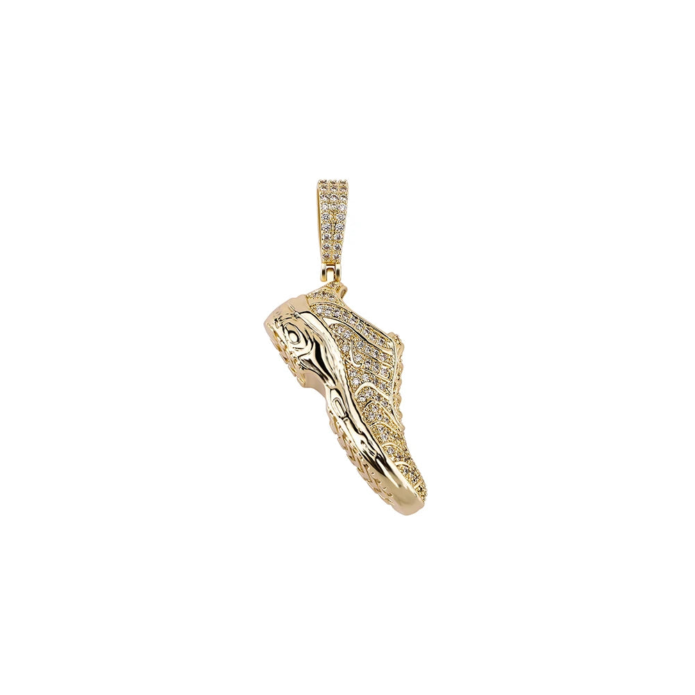 TOPGRILLZ New Shoe Model Pendant Hip Hop Men Women Pendant Sparkling Ice Crystal Zircon Necklace Fashion Charm - Uknowucme