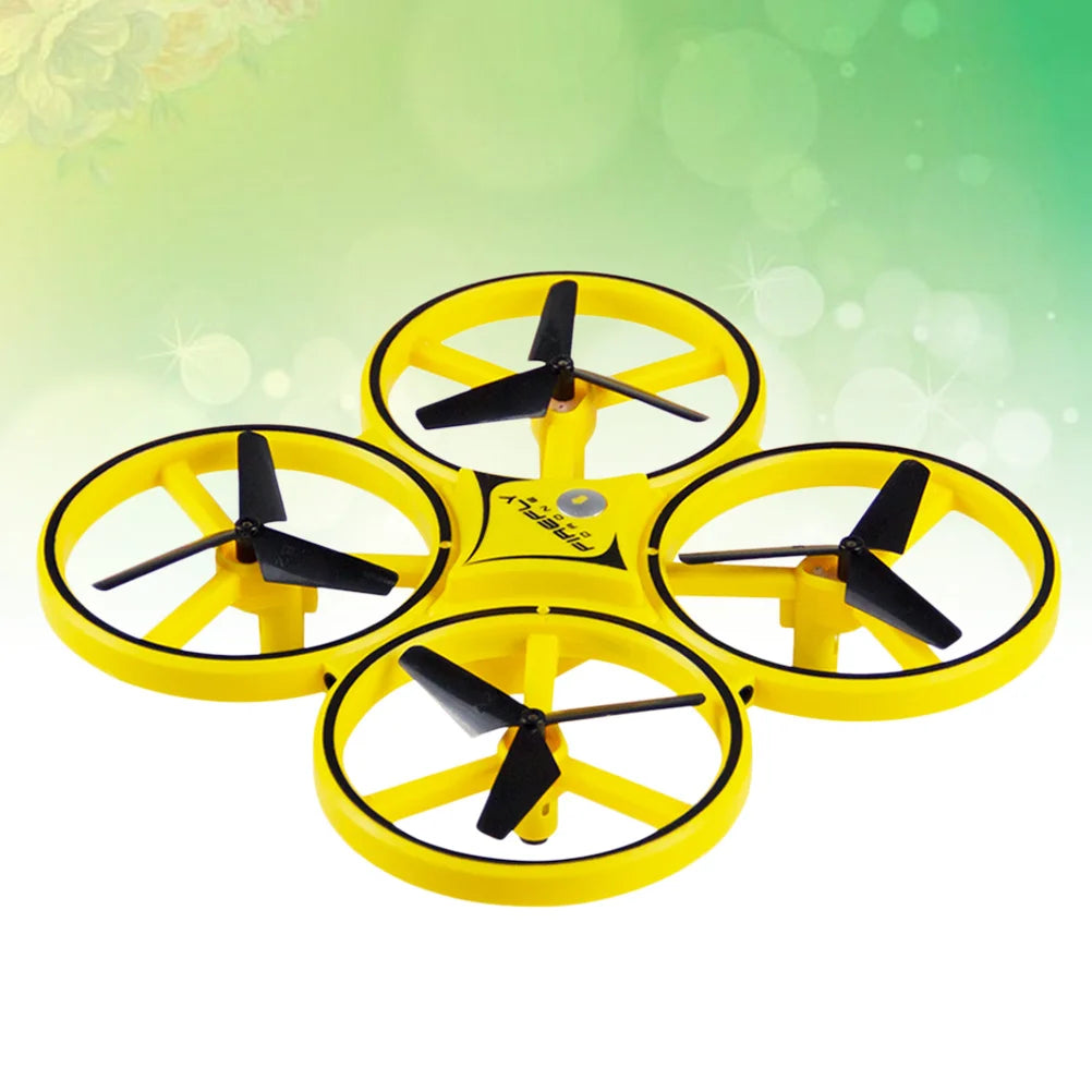 Hand-Controlled Rechargeable Drone Foldable Durable Abs Material 360° Rotating Indoor Flyer Led