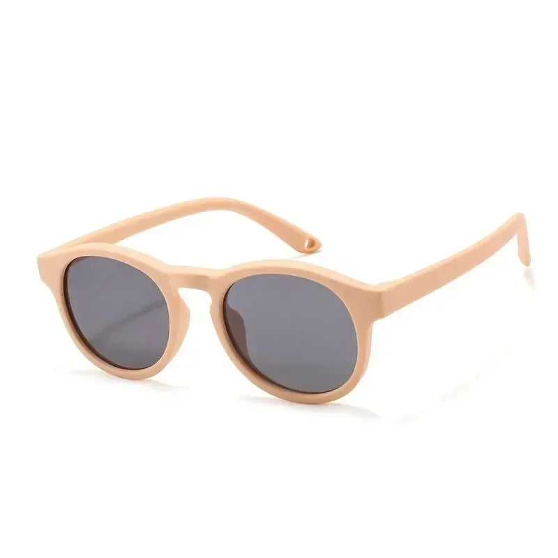 Fashion Baby's First Sunglasses with Strap Round Flexible UV400 Polarized Infant Sunglasses for Ages 0-3 Years - Uknowucme
