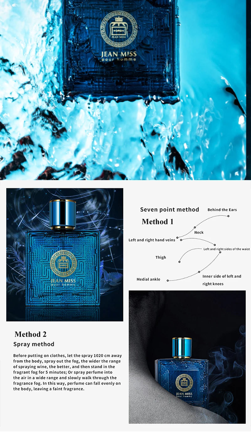 Ares Men's Perfume - 50ml, Fresh Light Fragrance, Woody Scent, Ideal for Daily Use ,Charming perfume, a must-have for a date - Uknowucme