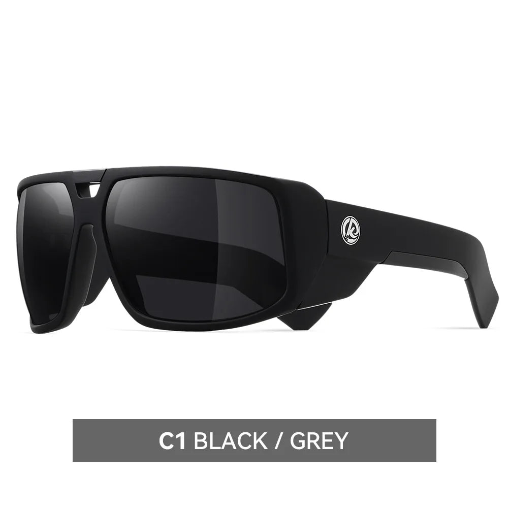 KDEAM for Polarized Sunglasses Men UV400 Sport Driving Goggles Mirrored Shield Brand New Shades With Free Box - Uknowucme