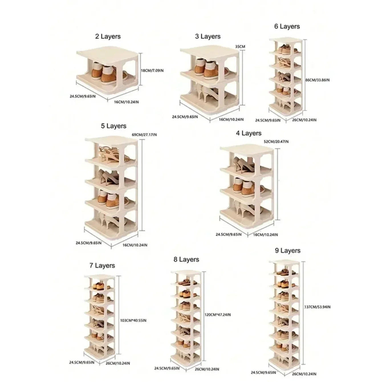 Shoes Organizer Shoe Racks Space-saving Wall Corner Stackable Narrow Shoes Storage Rack Storage Cabinet Shoe Shelves Furniture - Uknowucme