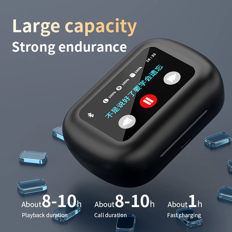 Gulanxo Wireless Bluetooth Earphones OWS Touchscreen Earphones Bluetooth 5.4 Microphone Call Sports Earphones - Uknowucme