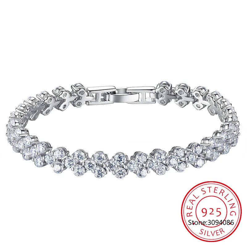 Fine Jewelry VVS1 D Color Moissanite Cuban Chain Bracelet For Men Luxury S925 Silver Bracelet For Men Hip Hop Jewelry - Uknowucme