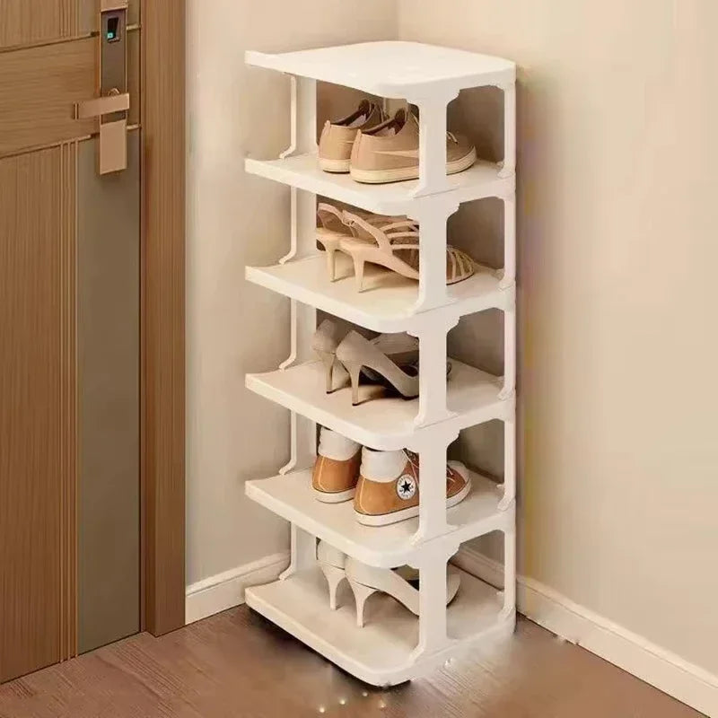 Shoes Organizer Shoe Racks Space-saving Wall Corner Stackable Narrow Shoes Storage Rack Storage Cabinet Shoe Shelves Furniture - Uknowucme