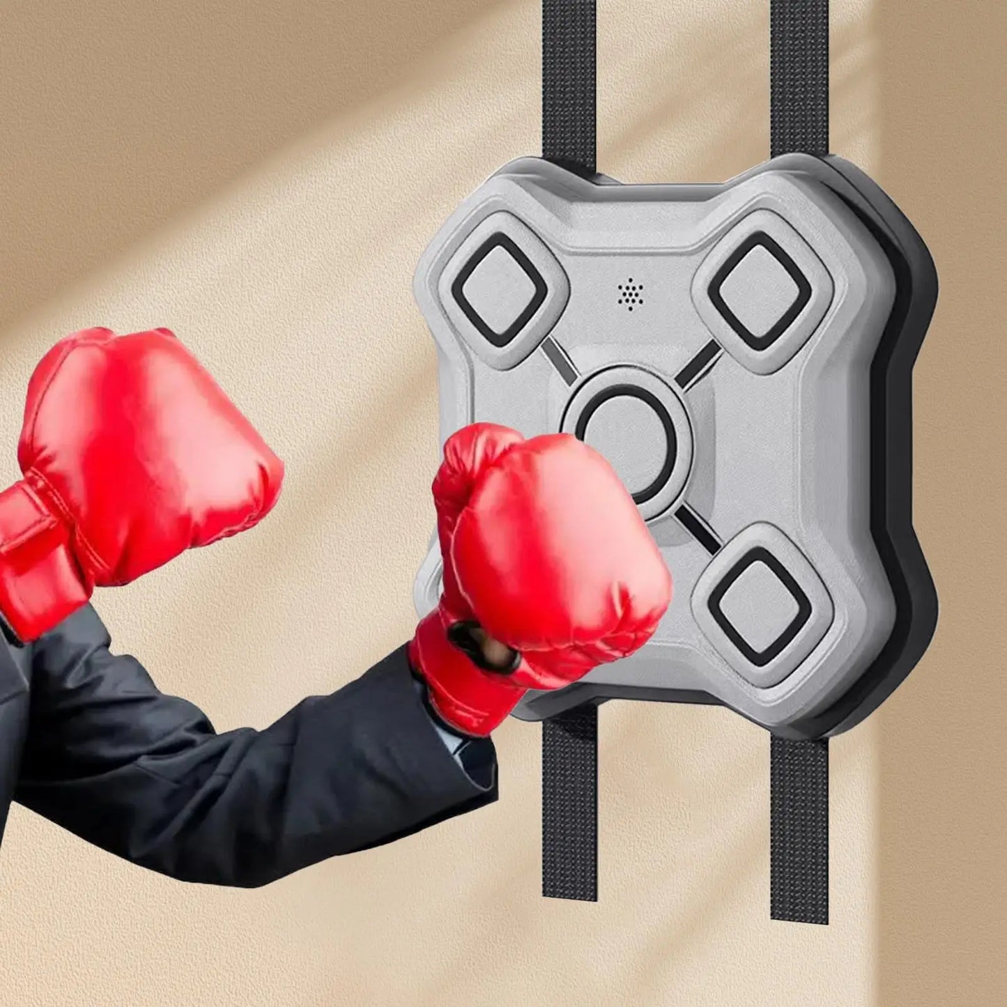 Music Boxing Machine Practice Music Boxing Pads Workout Exercise Sandbag Game USB Rechargeable Fitness Equipment with LED Lights - Uknowucme