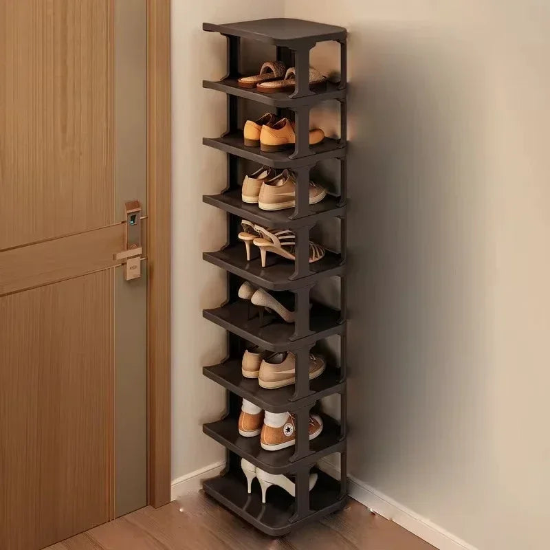 Shoes Organizer Shoe Racks Space-saving Wall Corner Stackable Narrow Shoes Storage Rack Storage Cabinet Shoe Shelves Furniture - Uknowucme