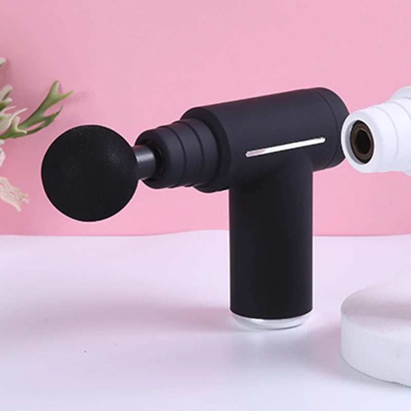 Professional Level Muscle Massage Gun Relaxation Intelligent Exercise Fitness Massager Cold And Hot Compress Fascia Gun 6 Heads - Uknowucme