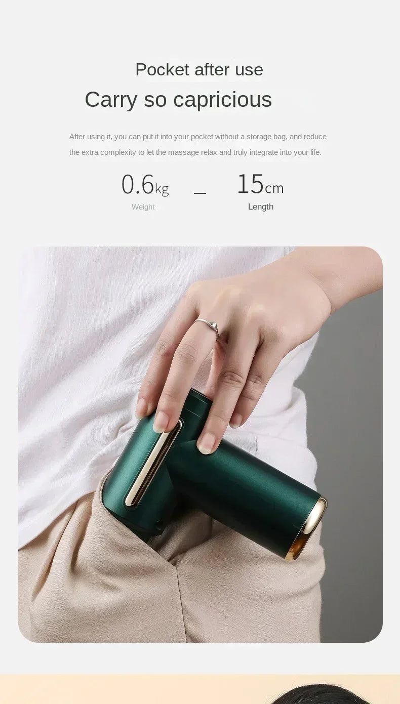 USB Mini Massage Gun Fascia Machine Muscle Relaxation Vibrating Gun Rod Massage Fitness Equipment Neck Grab Fascia Gun - Uknowucme