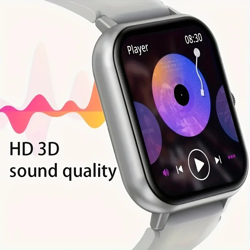 The New 2024 Smart Watch (Make/Answer Call), Full Touch Wireless Calling Smartwatch, Fitness Tracker Watch For Smartphone,For IP - Uknowucme