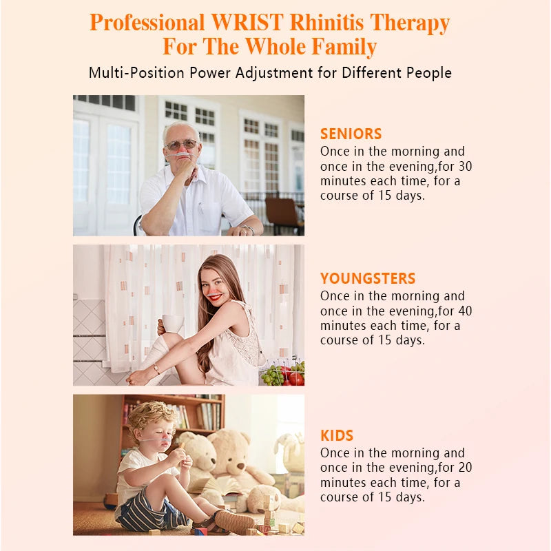 LLLT Cold Laser Physiotherapy Wrist Watch Nose Treatment Rhinitis Red Infrared Light Therapy Machine Smartwatch Pain Relief - Uknowucme
