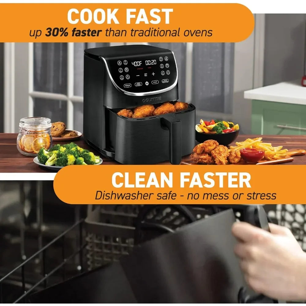 Air Fryer 7 Quart Large AirFryer Cooker 12 Touch Cooking Presets, XL Air Fryer Basket 1700w Power Multifunction 120V - Uknowucme