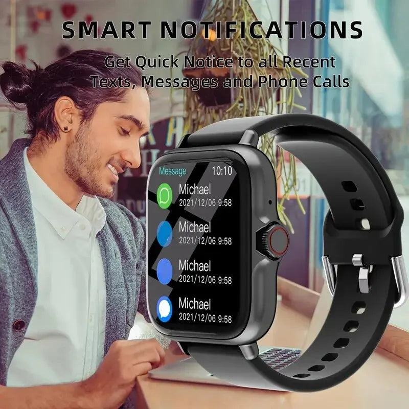 Smartwatch, Wireless Calling/dialing, Multi-sport Mode, Incoming Call Alert & Rejection, Short Message Alert, Message Alert View - Uknowucme
