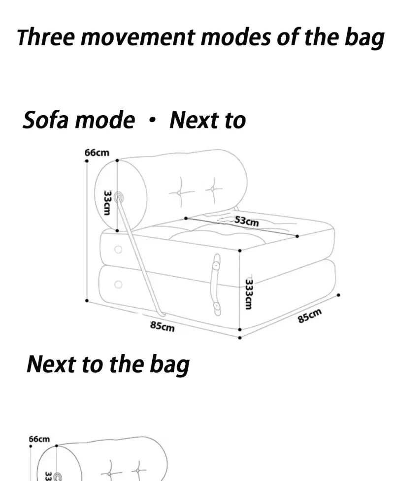 Sponge Filling Folding Living Room Sofas Multifunctional Modern Simple Single Sofa Removable Nordic Luxury Home Furniture - Uknowucme