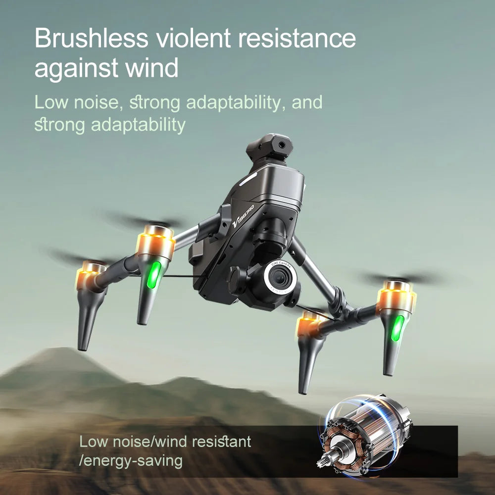 Original V196 Drone 8K Professional HD Dual Camera 5G Wifi 360° Obstacle Avoidance Brushless Foldable Quadcopter RC Drone Toy - Uknowucme
