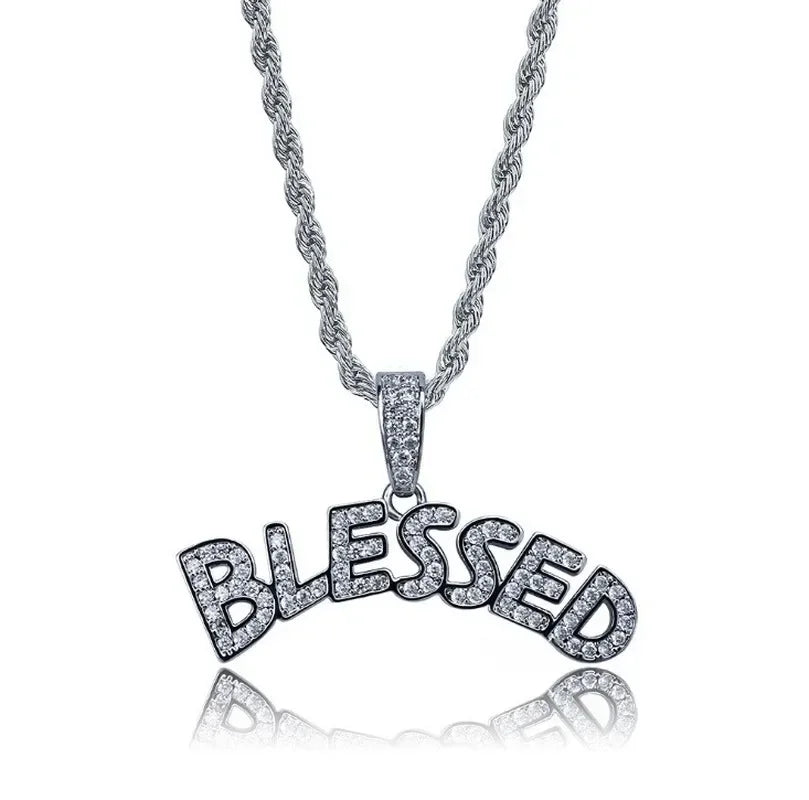 Hip-Hop Inlaid Icy Zirconia Knuckle Pendant Suitable for Men\ - Uknowucmes Domineering Trend Necklace Rock Party Jewelry Gift - Uknowucme
