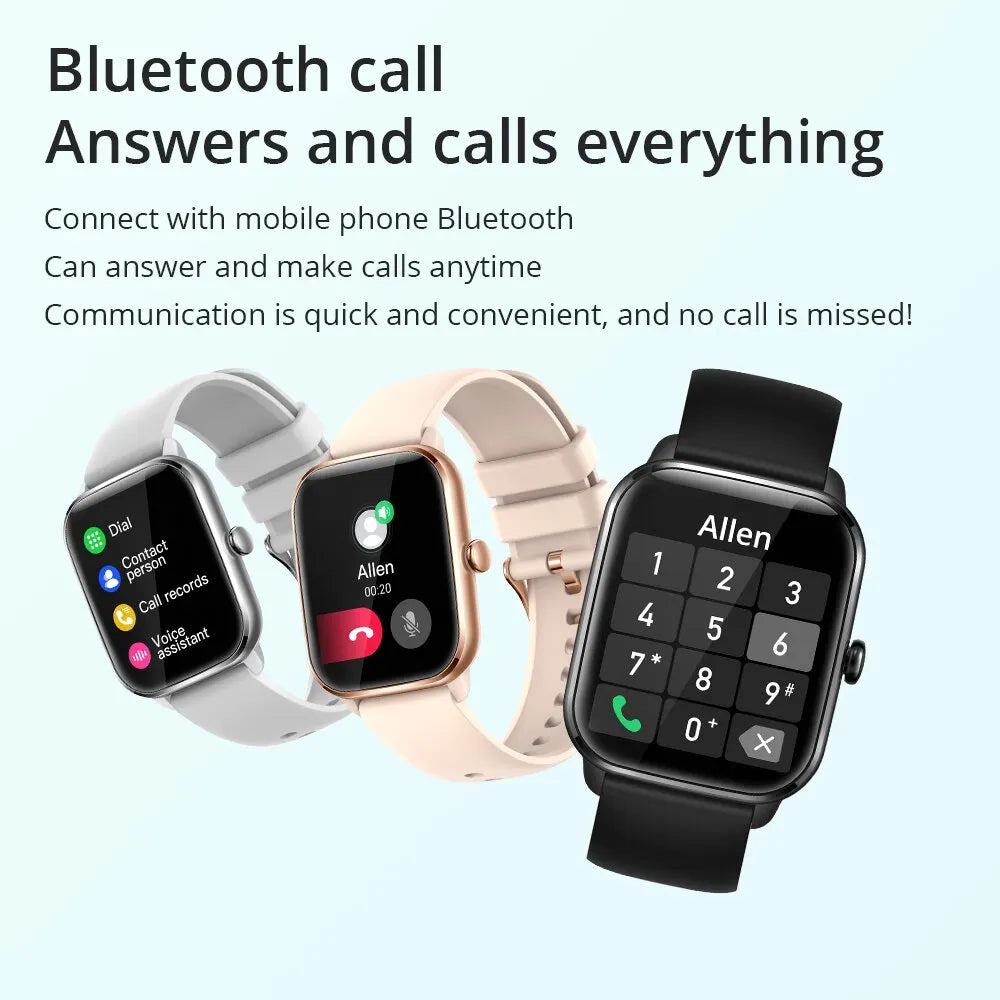 COLMI C61 Smartwatch 1.9 Inch Full Screen Bluetooth Calling Heart Rate Sleep Monitor 100 Sport Models Smart Watch For Men Women - Uknowucme