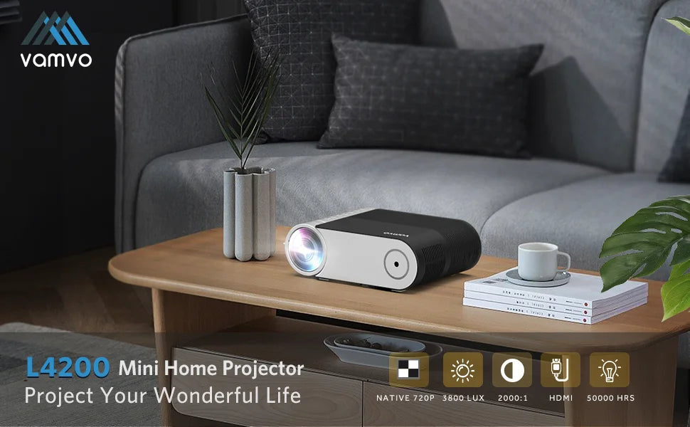 Amazon hot product HD home theater portable android smart tv projector L4200 overhead projector 1080p 4k - Uknowucme