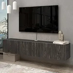 Atelier Mobili TV Stands for Living Room, TV Stand up to 75 inch TV, Floating TV Stand Wall Mounted, Floating Entertainment Cent