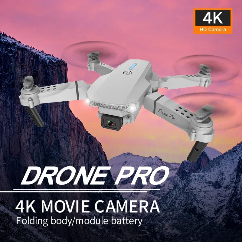 New E88 Pro WIFI FPV Drone Wide Angle HD 4K 1080P Camera Height Hold RC Foldable Quadcopter Dron Helicopter Toys Gift - Uknowucme