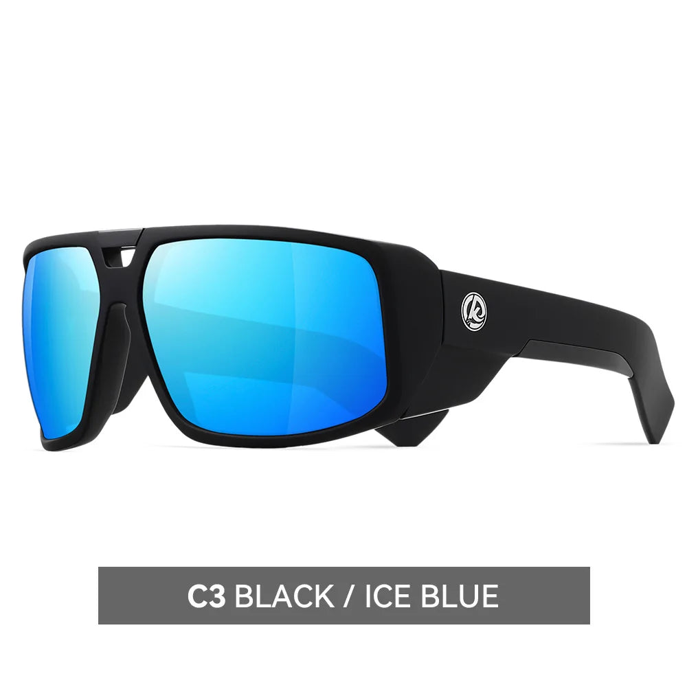 KDEAM for Polarized Sunglasses Men UV400 Sport Driving Goggles Mirrored Shield Brand New Shades With Free Box - Uknowucme