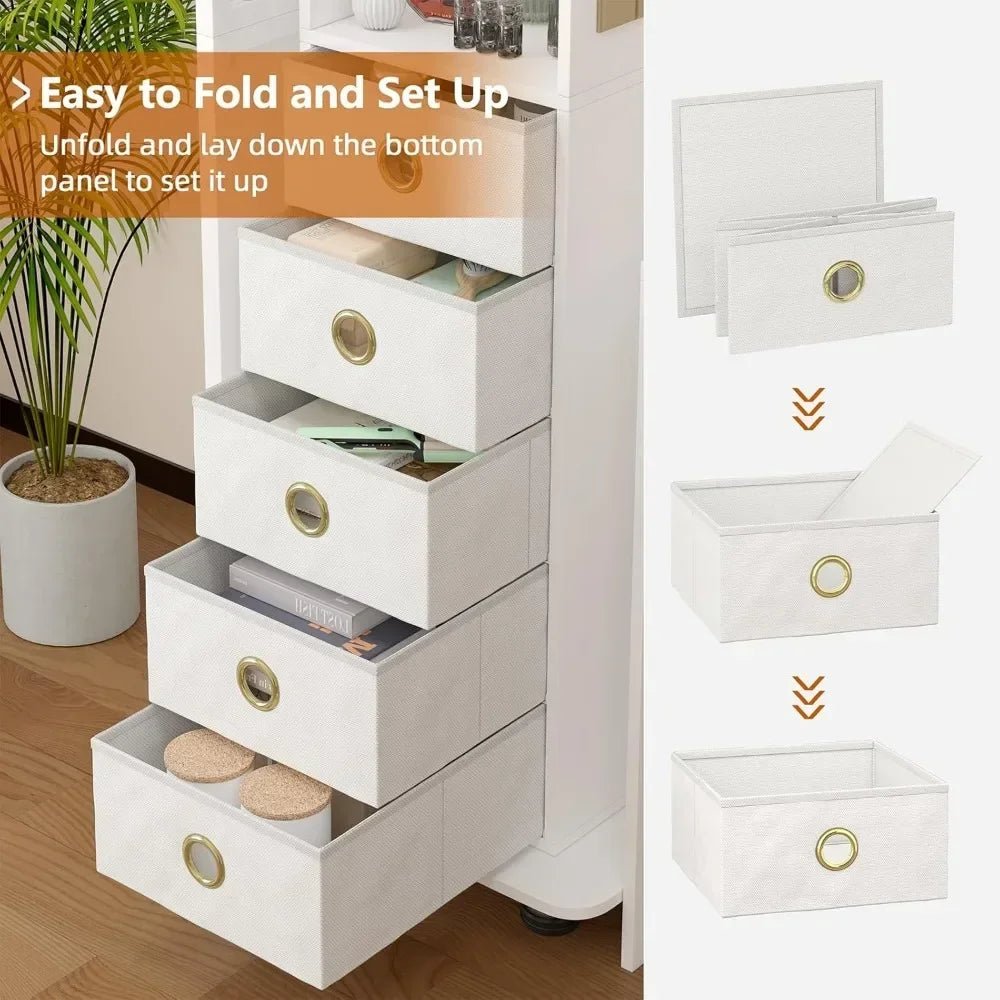 Vanity, 360° Swivel Cabinet with Full-Length Mirror, Jewelry Storage Shelf & Bulletin Board, Vanity Table with Charging Station - Uknowucme