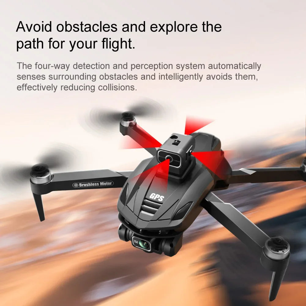 V168 MAX GPSDrone 8K Automatic Return HD Camera 5G WIFI FPV Brushless RC Quadcopter Obstacle Avoidance - Uknowucme